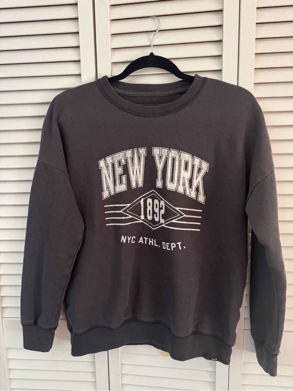 Abercrombie Kids 13-14 Crewneck Sweater - Grey